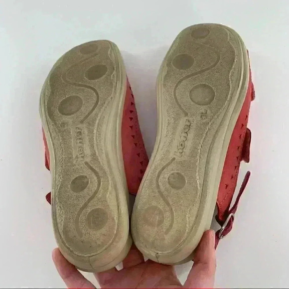 Hotter womens sandals size 8 39 red nubuck sticky strap walking Grannycore - Picture 7 of 13